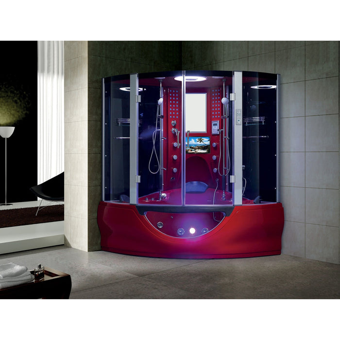 The Superior Steam Shower by Maya Bath with LCD, Whirlpool and Aromatherapy