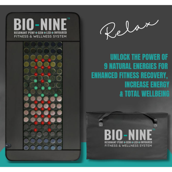 BIO-NINE Resonant PEMF Gem LED and Infrared Fitness and Wellness Mat